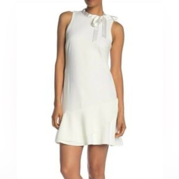 Betsey Johnson Dresses & Skirts - Betsey Johnson White bow ruffle dress
